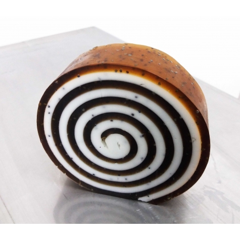 Mydło zawijas brązowo białe 100 g