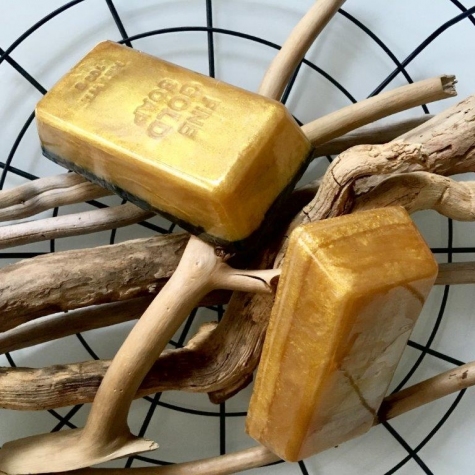 Mydło organiczne sztabka złota Dla niej
